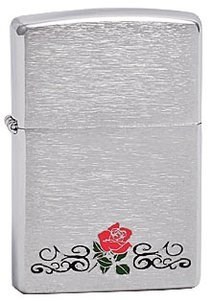 Широкая зажигалка Zippo Rose Design 200 - фото 282530