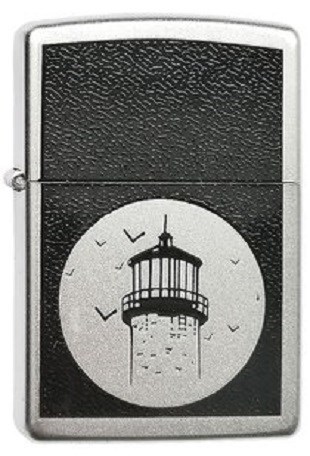 Широкая зажигалка Zippo Lighthouse 205 - фото 282618