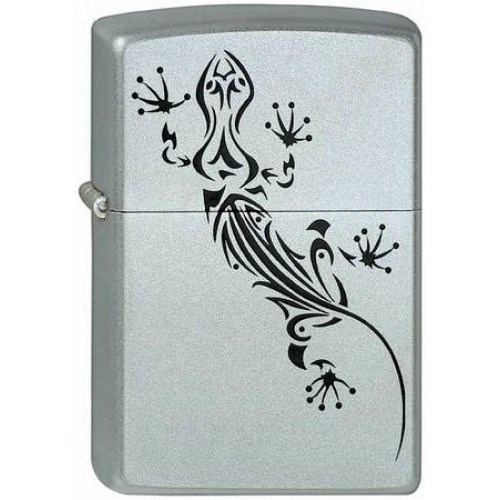 Широкая зажигалка Zippo Lizard Tattoo 205 - фото 282619