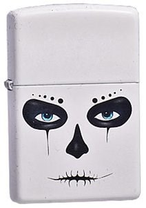 Широкая зажигалка Zippo Skull Mask 214 - фото 282736