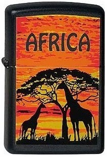 Широкая зажигалка Zippo Africa-G 218 - фото 282744