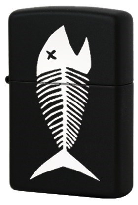 Широкая зажигалка Zippo Fish bones 218 - фото 282762