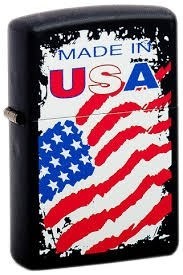 Широкая зажигалка Zippo MDE in USA 218 - фото 282766
