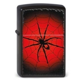 Широкая зажигалка Zippo Red Web 218 - фото 282772