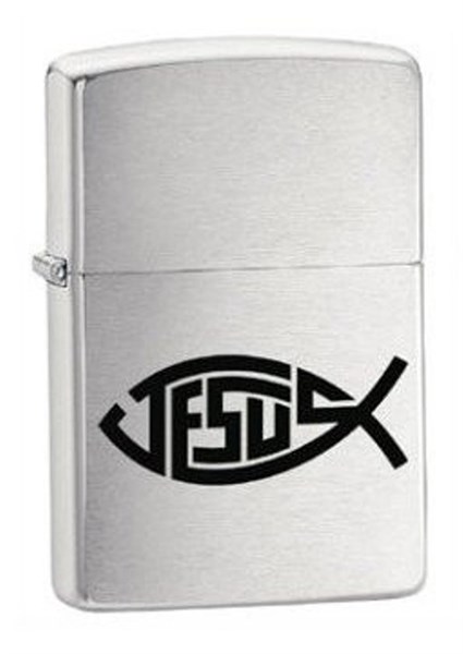 Широкая зажигалка Zippo Jesus 24333 - фото 282817