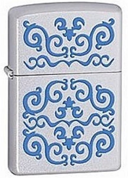 Широкая зажигалка Zippo Floral 24914 - фото 282909