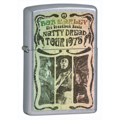 Широкая зажигалка Zippo Bob Marley 24990 - фото 282929