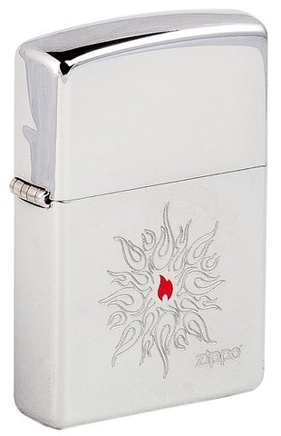 Широкая зажигалка Zippo Flame Star 269 - фото 282962