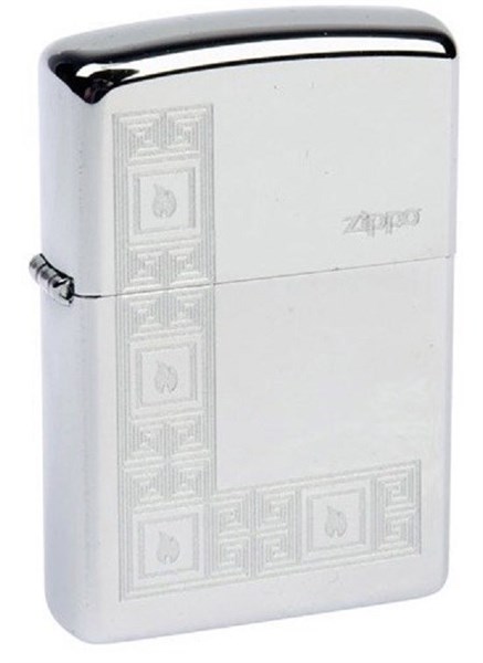 Широкая зажигалка Zippo Pattern III 289 - фото 282994