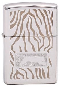 Широкая зажигалка Zippo Tiger Skin 299 - фото 283002