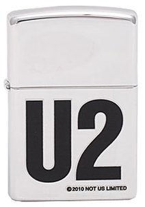 Широкая зажигалка Zippo U2 302 - фото 283009