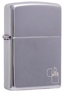 Широкая зажигалка Zippo Lighter Logo 318 - фото 283034