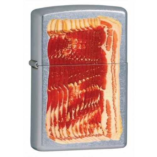 Широкая зажигалка Zippo Bacon 28130 - фото 283074