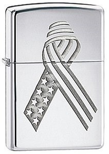 Широкая зажигалка Zippo Ribbon 28367 - фото 283098