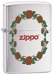 Широкая зажигалка Zippo Rose 28568 - фото 283129