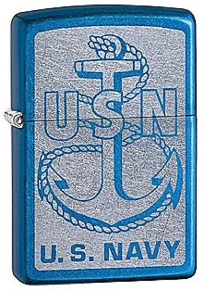 Широкая зажигалка Zippo US Navy 28580 - фото 283135