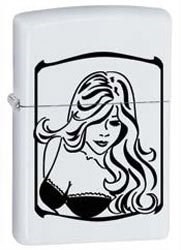 Широкая зажигалка Zippo PinUp 28706 - фото 283161