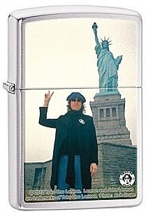 Широкая зажигалка Zippo John Lennon 28730 - фото 283174
