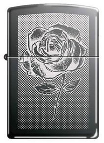 Широкая зажигалка Zippo BS Rose 150 - фото 283226