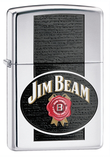 Широкая зажигалка Zippo Jim Beam 28071 - фото 283257