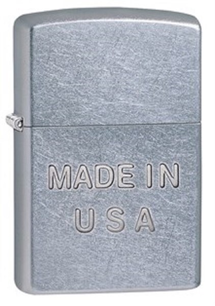 Широкая зажигалка Zippo Made In USA 28491 - фото 283260