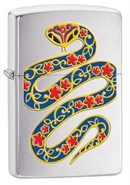 Широкая зажигалка Zippo Snake 28456 - фото 283276