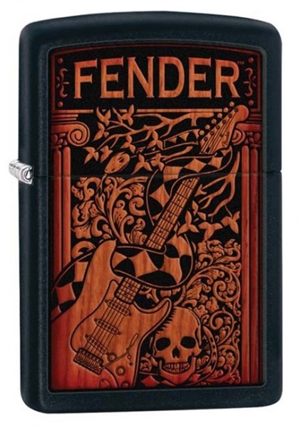 Широкая зажигалка Zippo Fender 28733 - фото 283431