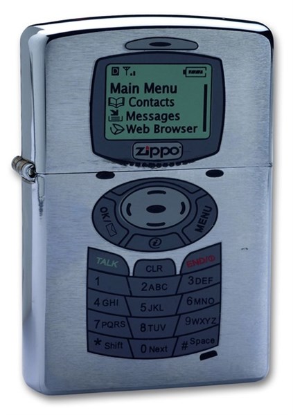 Широкая зажигалка Zippo Phone 200 - фото 283481