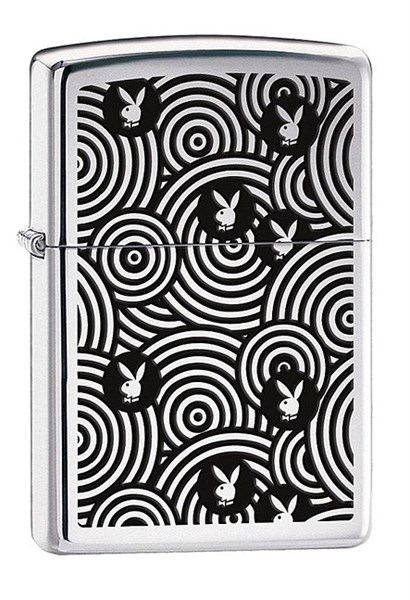 Широкая зажигалка Zippo Play Boy 28075 - фото 283482