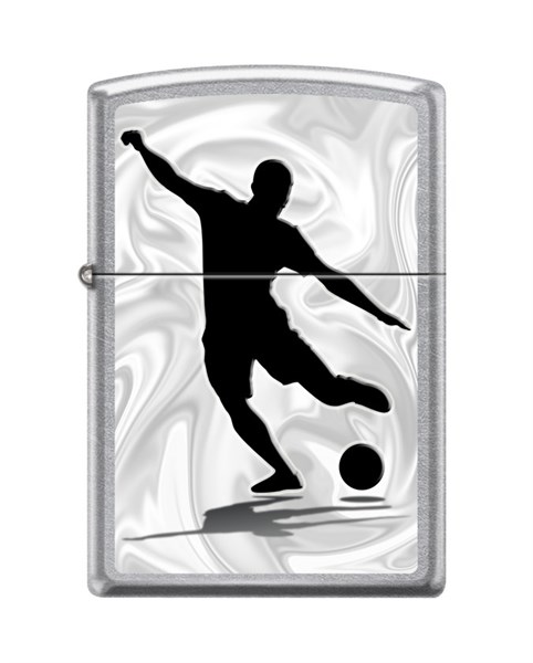 Зажигалка Zippo Футболист с покрытием Street Chrome™ 207_football - фото 284521