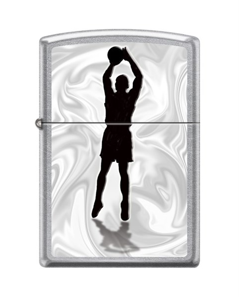 Зажигалка Zippo Баскетболист с покрытием Street Chrome™ 207_basketball - фото 284523