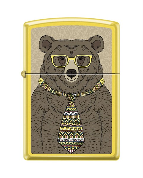 Зажигалка Zippo Медведь с покрытием Lemon™ 24839_bear - фото 284535