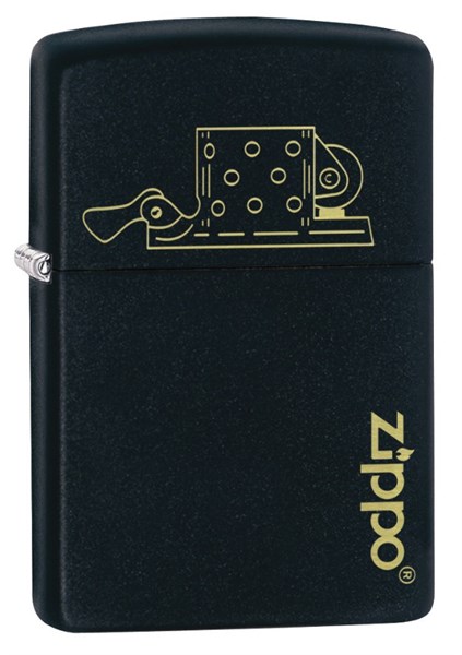 Зажигалка ZIPPO Black Matte 49218 - фото 284800