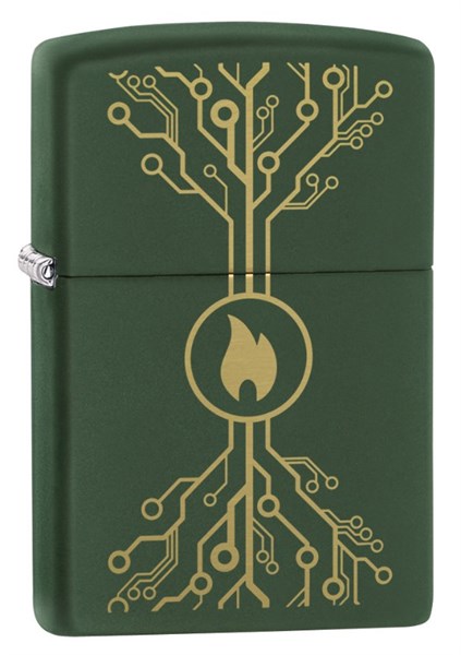 Зажигалка ZIPPO Moss Green Matte 49221 - фото 284804