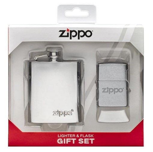 Подарочный набор ZIPPO фляжка и зажигалка 49098 - фото 284812