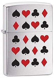 Зажигалка широкая Zippo Card Suits 20374 - фото 284820