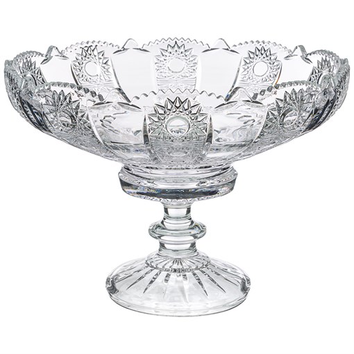 Фруктовница на ножке "Muza crystal" D=30 см H=22 см - фото 288172