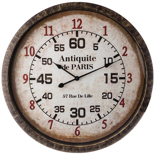 Часы настенные кварцевые "Antiquite de paris" D=67 см - фото 288668