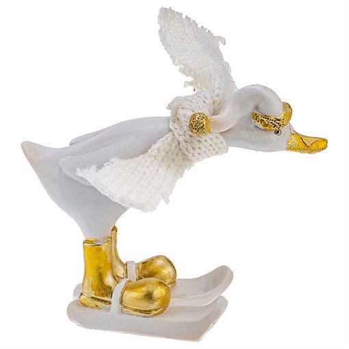 Фигурка "Зимняя утка" 6.5*3.5*9 см - фото 289092