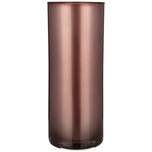 Ваза цилиндр "Sparkle bronzo"  H=30 см D=12 см - фото 290785