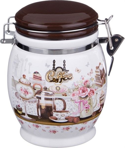 Емкость для сыпучих продуктов "Coffee" H=15 см / 750 мл - фото 291786