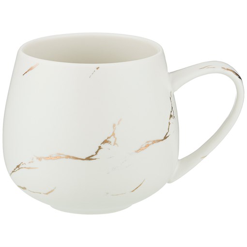 Кружка коллекция "Золотой мрамор" цвет: white 12,5*9,5*8,8 см 400 мл - фото 293258