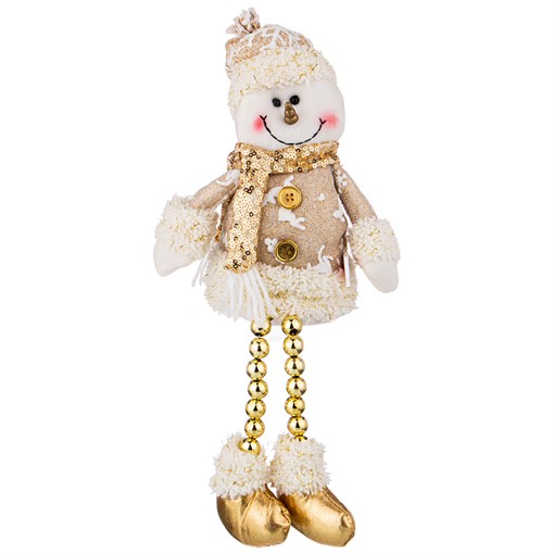 Фигурка золотая коллекция "Снеговик " 16*8*38 см - фото 294693