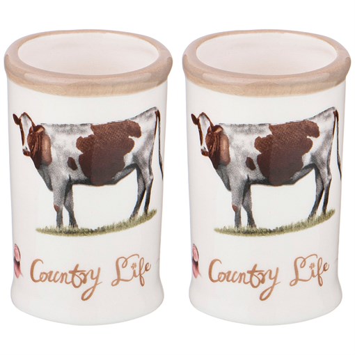 Набор подставок  под зубочистки из 2  шт "Country life" 3,6*3,6*6 см - фото 295142