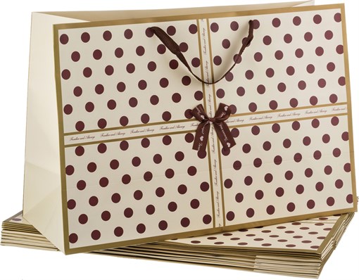 Комплект бумажных пакетов из 10  шт 60*40*23 см - фото 295252