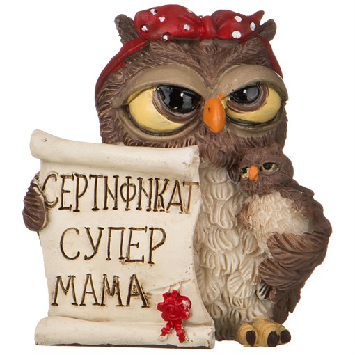 Фигурка "Совята итри" 6*5 см H=6,5 см - фото 295505