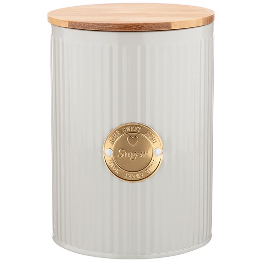 Емкость для сыпучих продуктов  agness "Majesty"  "сахар" D=11 см H=15 см - фото 299593