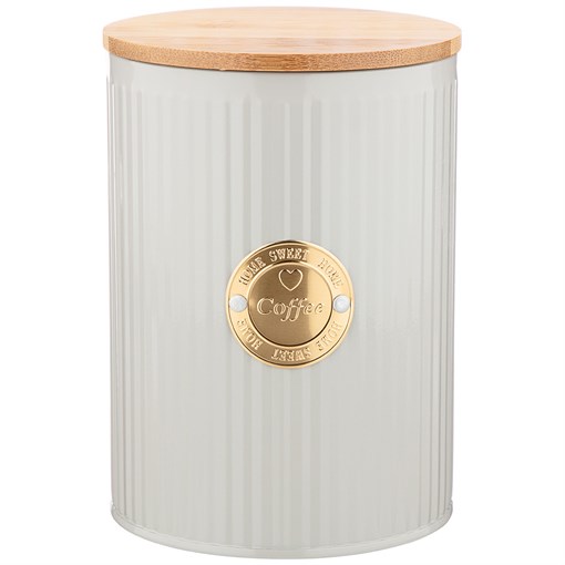 Емкость для сыпучих продуктов agness "Majesty" "кофе" D=11 см H=15 см - фото 299595