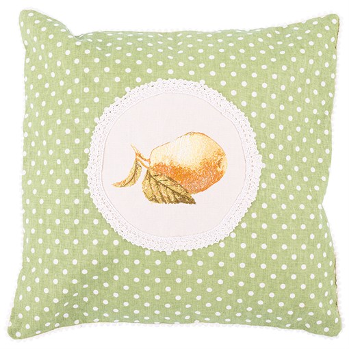 Подушка декоративная "Фрутта-груша" 40х40 см х/б 100% - фото 300525