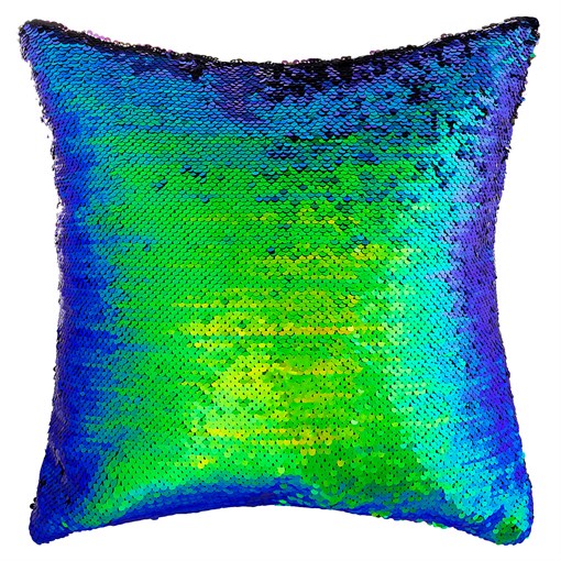 Подушка декоративная 40х40 см "Бурлеск", 100% пэ, синий-серый - фото 300685